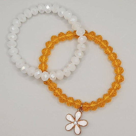 Sunny Delight Daisy Bracelet Set