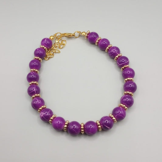 Purple Passion Bead Bracelet