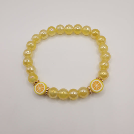 Lemon Drop Bead Bracelet